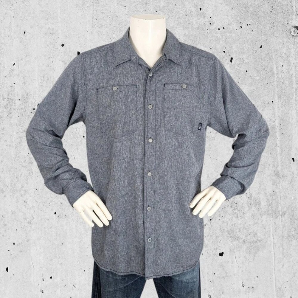 The North Face Outdoor Fishing Shirt Size XL Vented Back Blueish Grayish